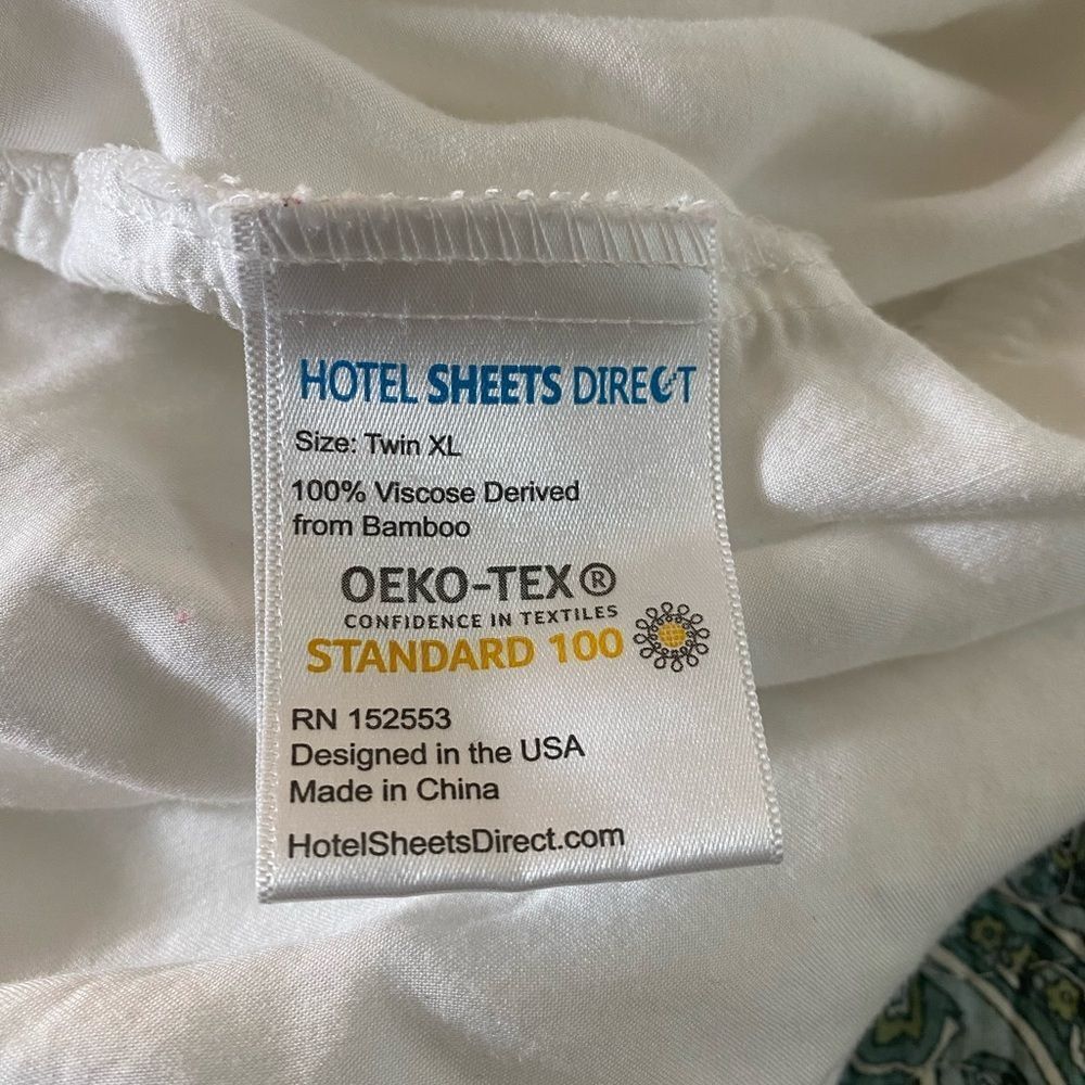 White Bamboo Viscose Twin XL Sheet